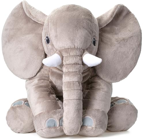 corimori Großes Elefanten Kuscheltier I extra Flauschiger Elefant 60cm, XXL Plüschtier