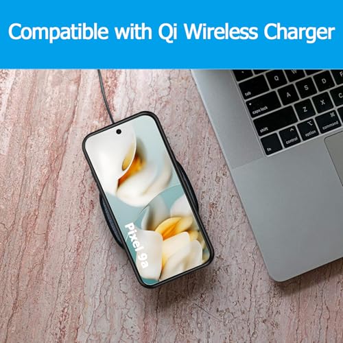 Image of Battery Case for Google Pixel 9a, Upgraded 10000mAh Portable Protective Charging Case with Wireless Charging Compatible for Google Pixel 9a (6.3 inch) Battery Pack Charger Case with Carplay (Black)