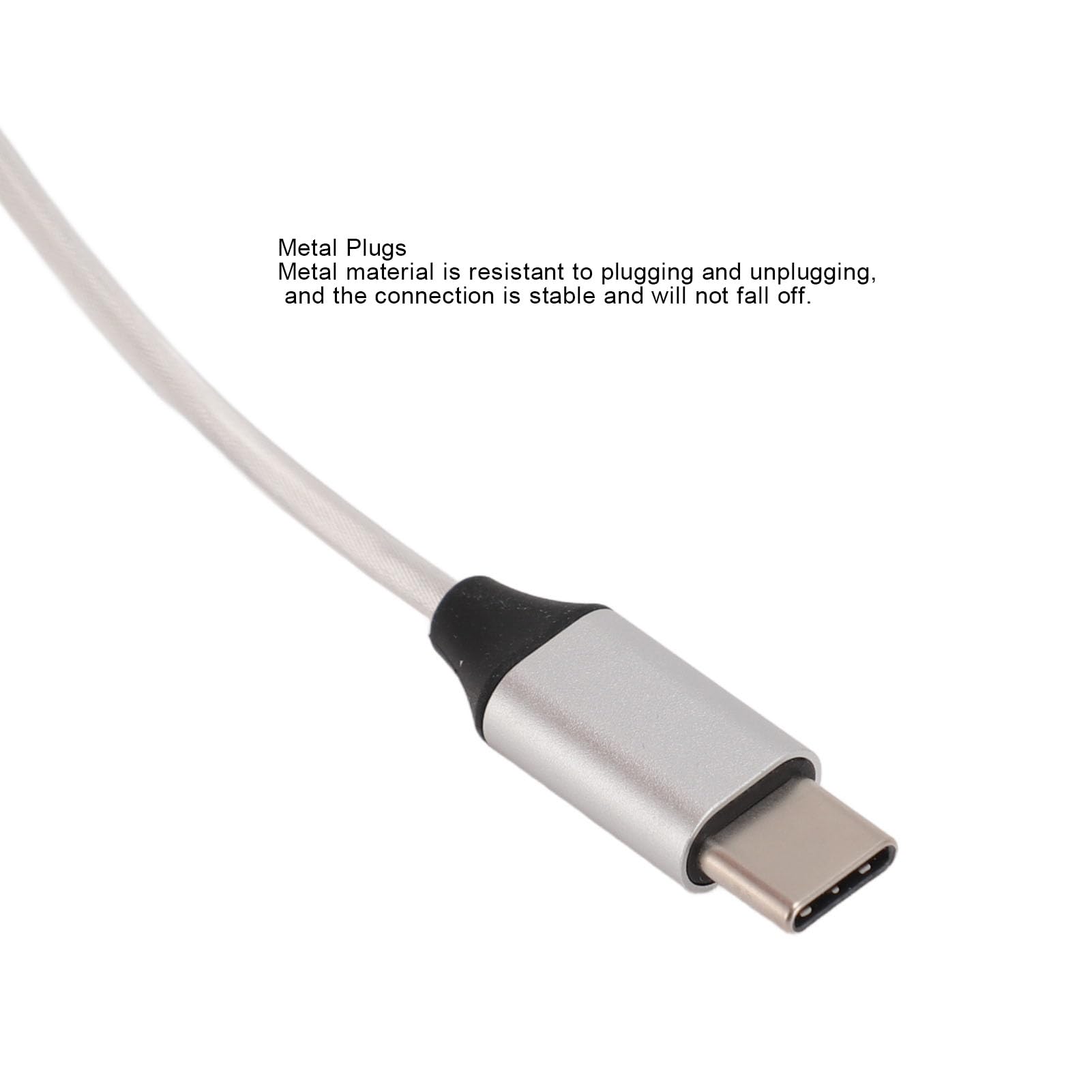 USB Typ C auf 2,5 mm 3,5 mm 4,4 mm Kopfhöreranschluss-Adapter, USB C auf AUX-Buchse, Audio-Dongle-Kabel, unterstützt 32 Bit 384 kHz PCM-Audio-Dongle-Kabel, DAC-Chip bis zu 130 dB für CX31988