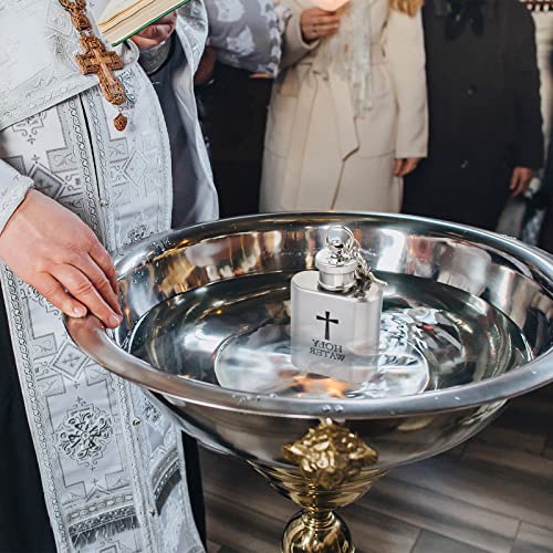 Ronrons 4 Pieces Metal Holy Water Bottles With Keychain thumb #4