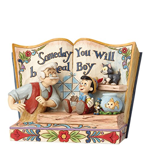 Enesco Jim Shore Disney Traditions Pinocchio Storybook Figurine