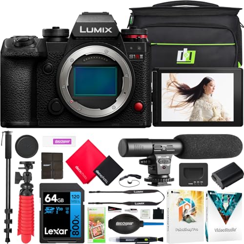 LUMIX S1 ミラーレスカメラとアクセサリーセット Amazon | Panasonic LUMIX S1RII フルフレーム ミラーレスカメラ