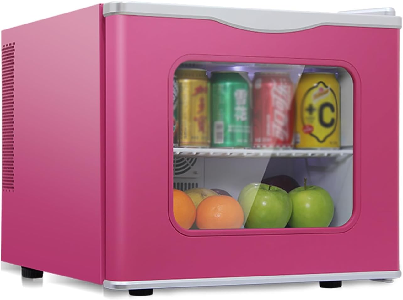 Compact Fridge, Mini Refrigerator with Removable Shelves, LED Single Door Small Fridge for Office, Kitchen, Dorm, Apartment, Living Room