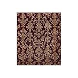 Crushed Velvet Baroque Blanket | Luxurious Rich Red Throw | Cozy Holiday Decor | Baroque Bedding | Elegant Room Accent