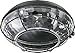 Quorum 1374-859, Medium Clear Hammered Glass Patio Light Kit, Matte Black