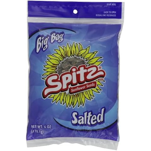 Spitz Salted Sunflower Seeds, 6 oz Bag (Pack of 12), 6 Ounce Cover