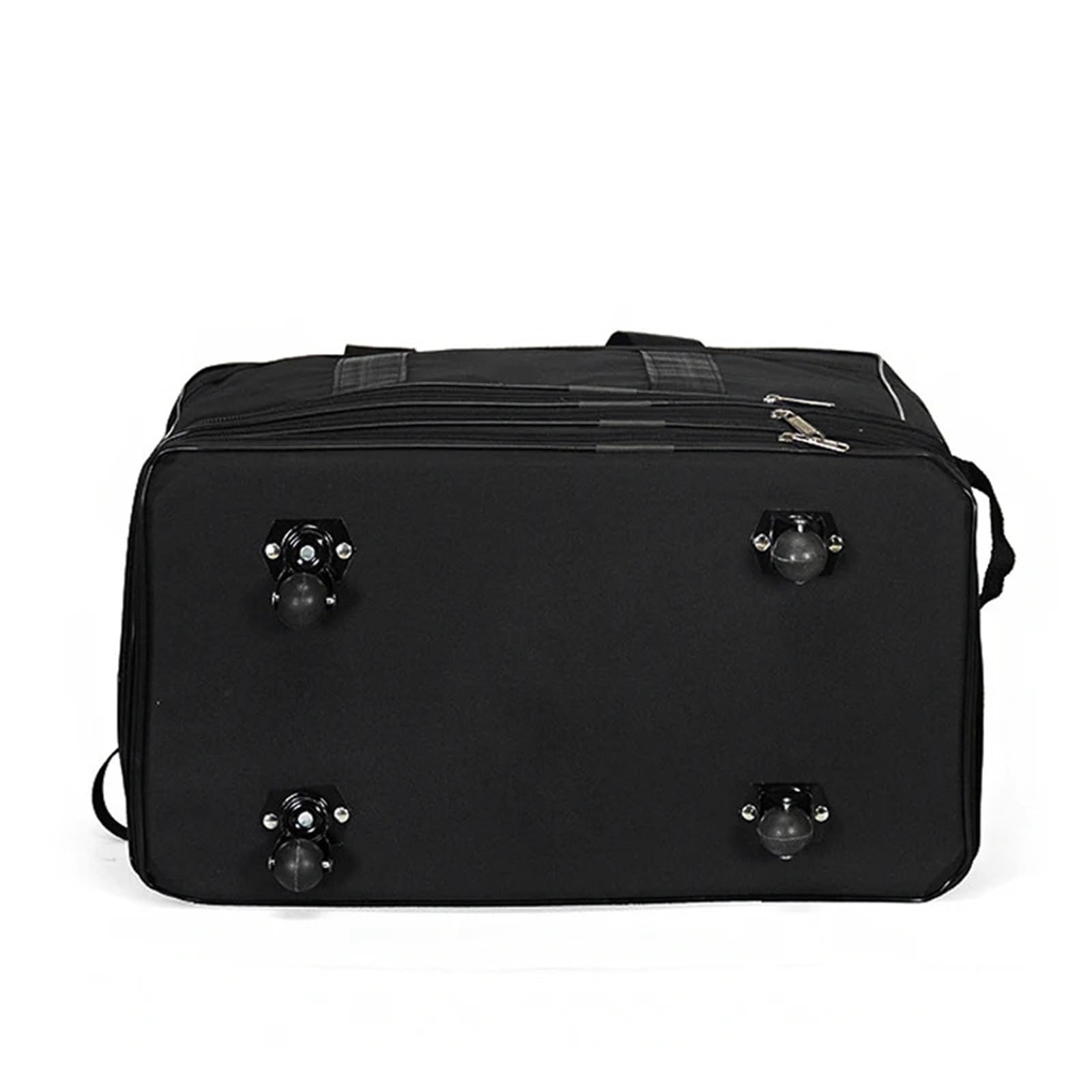 Borsone da Viaggio con Ruote Valigia da viaggio portatile impermeabile con ruote, borsa trasporto aereo unisex, espandibile, pieghevole, in Oxford(Black)