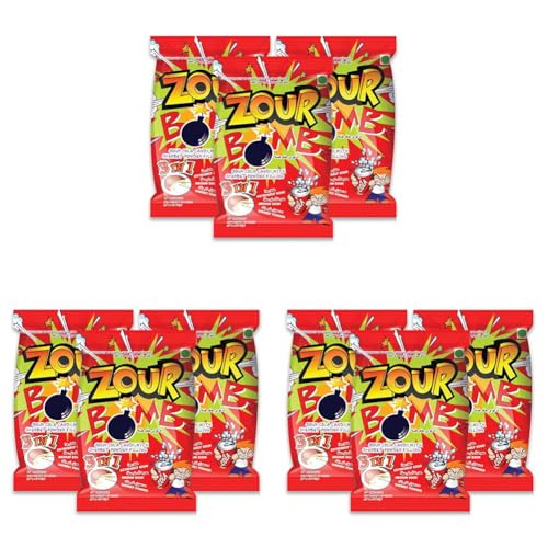 Image of Zour Bomb Cola-Pack Of 9, Sour Candy In Cola Flavor Combo Pack, Product Of Thailand|Share With Friends & Family,110 Grams
