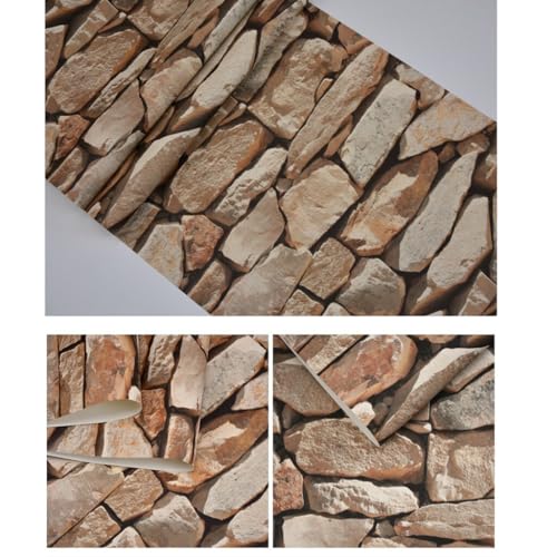 Papel tapiz elegante de rocas vintage con diseño 3D retro 7
