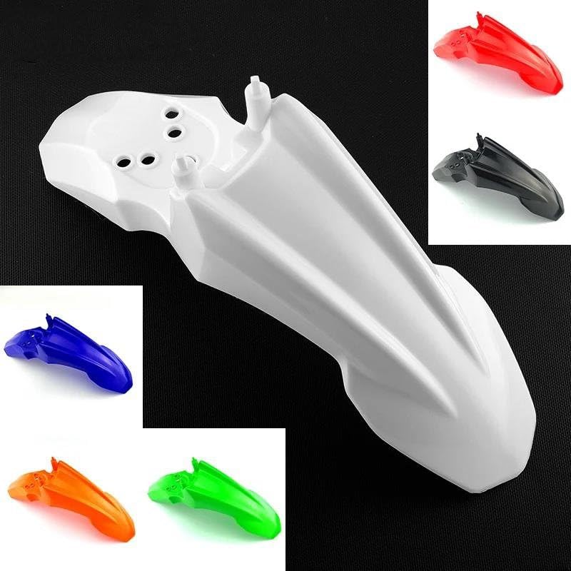 Garde-boue avant XR50 blanc et plaque d'immatriculation