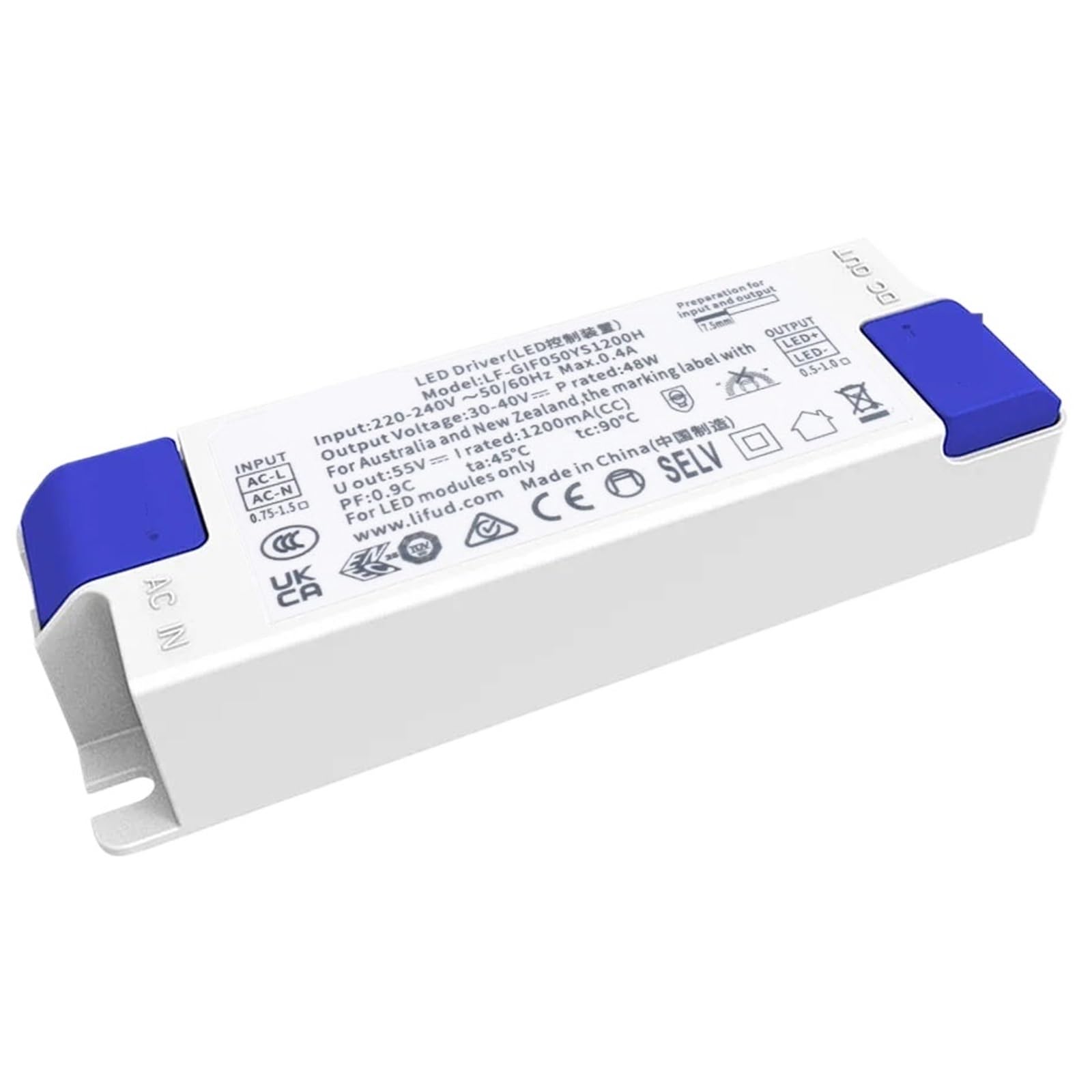 Lifud LED Driver 30W 32W 40W 42W 48W 60W power supply Transformer DC33-40V No Flicker Light(48W 1200mA DC33-40V)