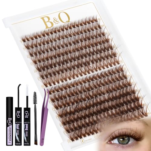 B&Q Mocha Brown Lash Clusters Kit