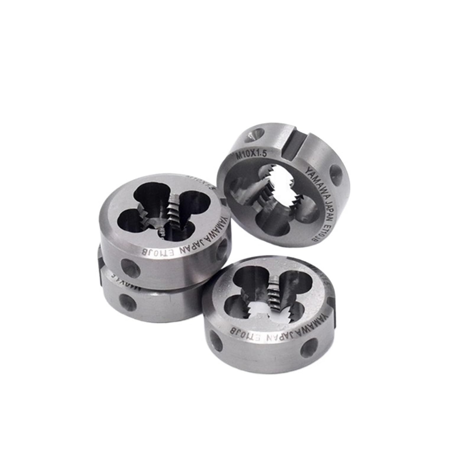 Tap and Die Set, M0.8-M16X0.4 0.5 0.8 1.25 1.75 1PCS Fixed Non-Adjustable Round Screw Threading Dies(M0.8X0.2)