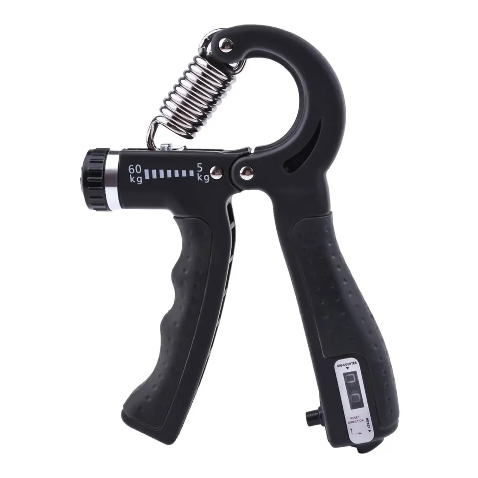 FLYIODFCXV Wrist trainer, 11~132lbs R-type Adjustable Strength Apparatus Forearm Muscle Training Dynamometer(Black-2pcs)