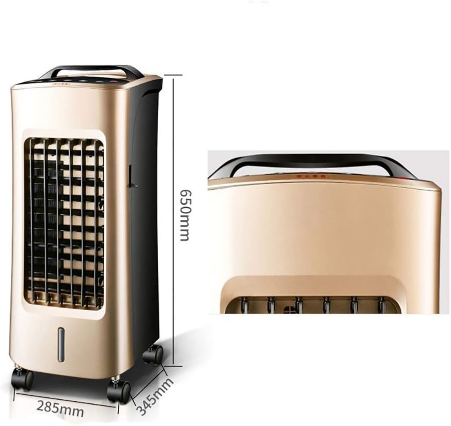 Air Cooler for Home Office Summer Portable Air Conditioner 12h Timer 5L Water Tank Cold Warm Dual Use Air Cooler No Tube Air Conditioner Khaki