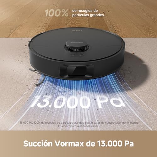 Miniatura 2 de dreame D20 Robot Aspirador, Succión de 13.000 Pa, Navegación LDS | Cepillo Doble para Pelo de Mascotas, Aspirador y Fregasuelos 2 en 1, Suelo Duro y Alfombra, 5200 mAh, Control por voz y App