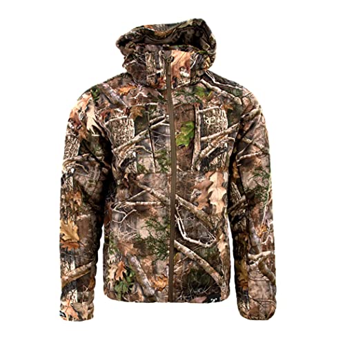 TrueTimber Men’s Camouflage Hunting Jacket Medium, Insulated Breathable Water-Repellent Down Parka, Camo Jacket For Men Hunting, Kanati, Size M