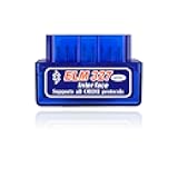 OBDII Car Auto Diagnostic Scanner, ELM327 Automotive Bluetooth Scan Tool and Code Reader, Professional Car Bluetooth Engine Fault Code Reader, Universal Car Accessories (1 PCS)