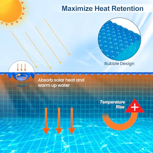 Cobertor solar redondo para piscina, 12 mil, 12 pies miniatura 3