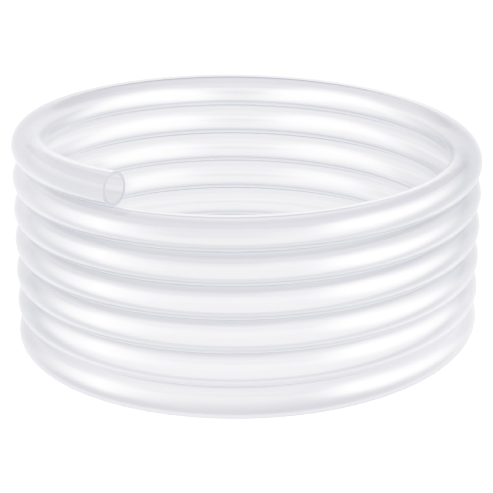 Przezroczysta rurka z PVC, średnica wewnętrzna 6mm (0,23 cala) x średnica zewnętrzna 8mm (0,31 cala) - długość 5m (16 stóp) Przezroczysty wąż PVC, elastyczna rurka winylowa, plastikowa rurka