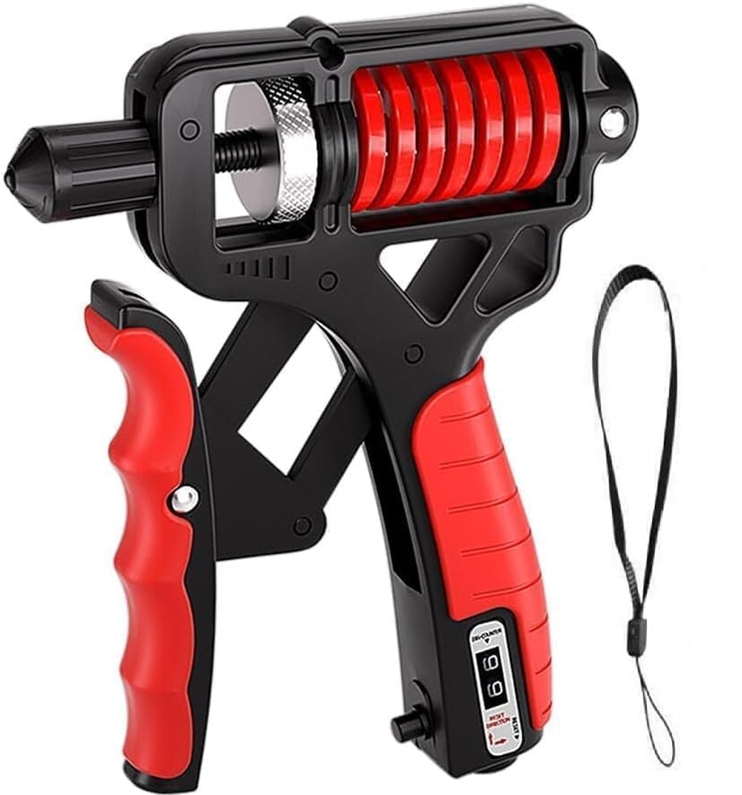 Lomrix Counter 5KG To 165KG Weight Adjustable Professional Counter Hand Gripper for Men & Women Counter Hand Grip Finger Exerciser Power Gripper-image-13