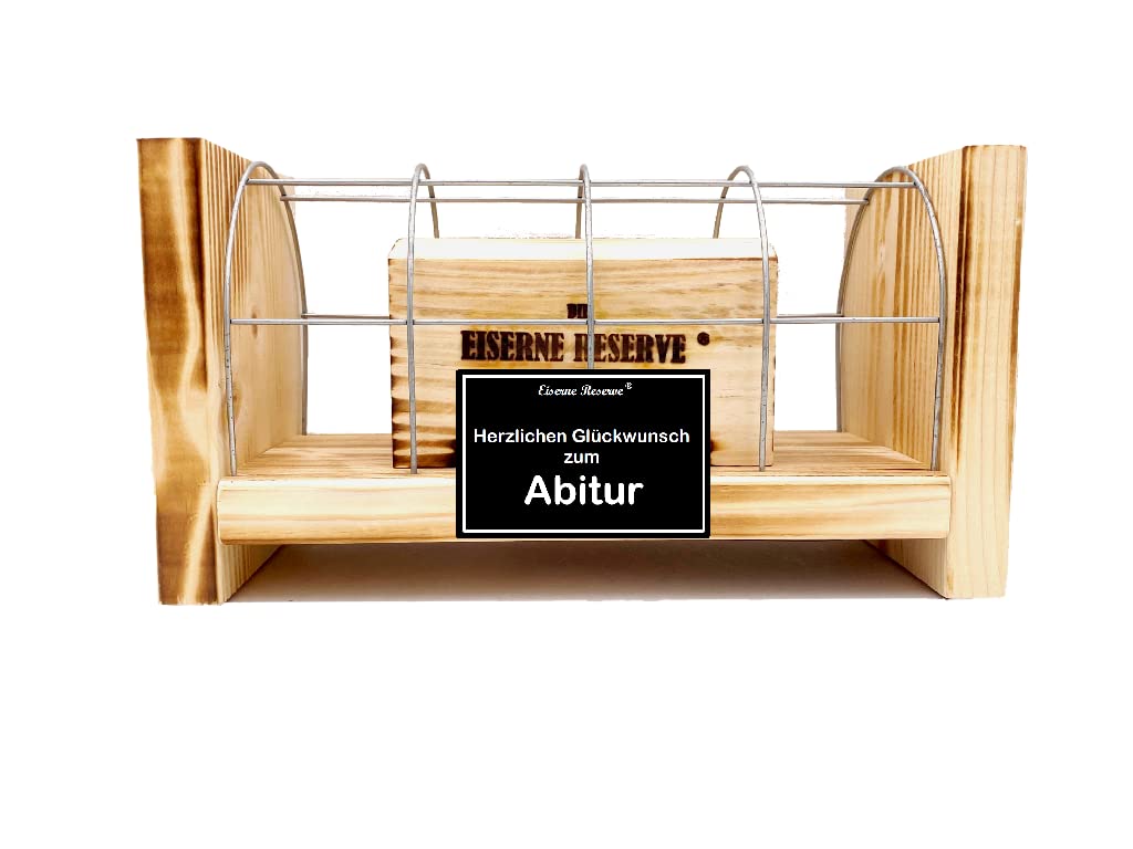 Abitur Geschenke - Abi Geschenk - Eiserne Reserve Gitterbox Geldgeschenk - lustige witzige Geschenk-Idee Geldgeschenk Geld verpacken -s- Herzl. Glückw. zum Abitur