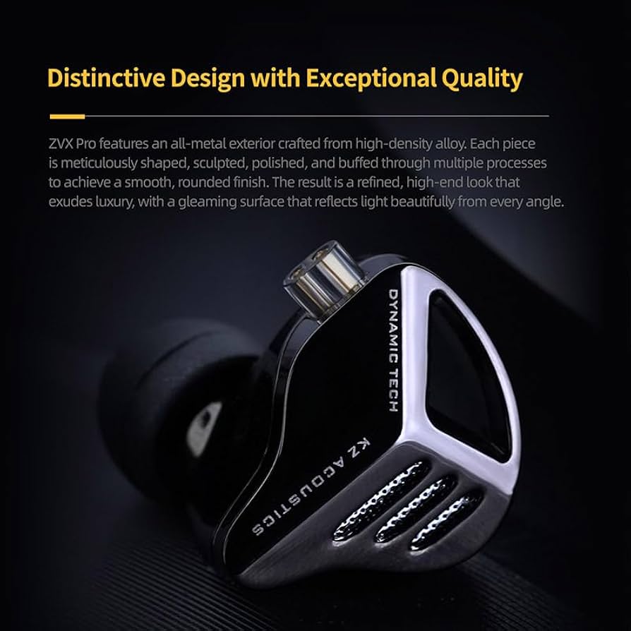ワイヤレスイヤフォンPRO ❤️ Amazon.com: KZ ZVX Pro Dynamic in-Ear Headphones - HiFi Sound