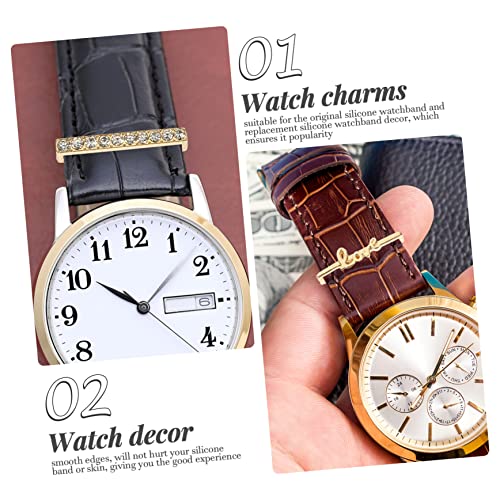 Decoración banda de reloj UKCOCO para evitar el desgaste visual de tus pulseras 4