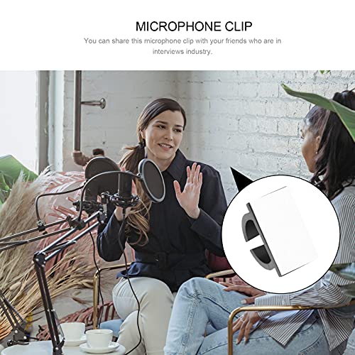 Toyvian 2Pcs Microfoon Clip Houder Handheld Microfoon Mic Ondersteuning Klem Beugel Met Back Lijm - Image 6