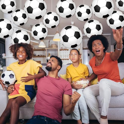 Image of Vuzvuv 60Pcs 6In Paper Soccer Cutouts Party Decor for Wall Bulletin Board
