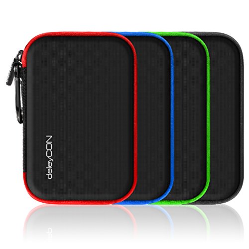 deleyCON Borsa del Disco Rigido Custodia HDD - Per Dischi Rigidi da 2,5