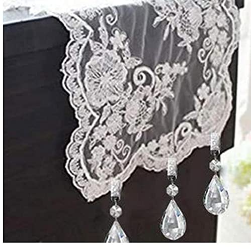 Sanfiyya Tafelkleed Hanger Kristal Glas Teardrop Prisma's Clip Tafel Cover Gewichten 3.8 CM 10 STKS - Image 7