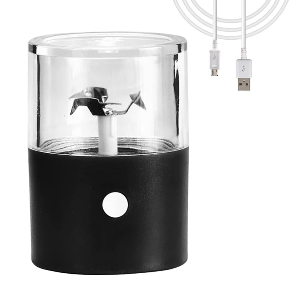Battery Operated Grinder Electric Spice Grinder With Brush & Spoon – Portable  Battery-Powered Herb Chopper, Aluminum Alloy, Fine Grind