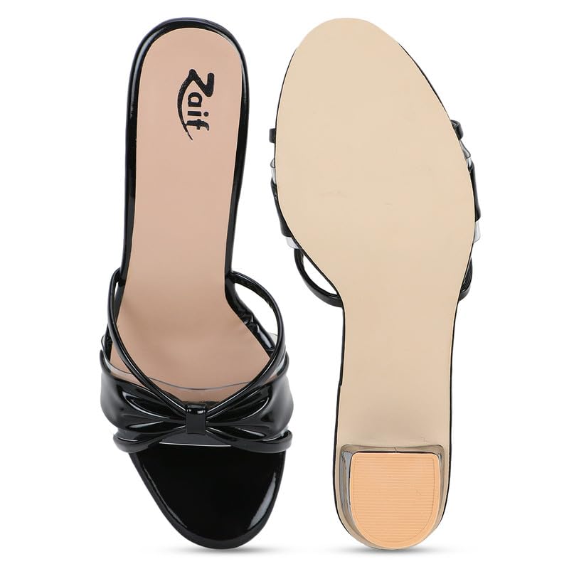 Image of ZAIF women fancy block heel footwear stylish sandal (73)