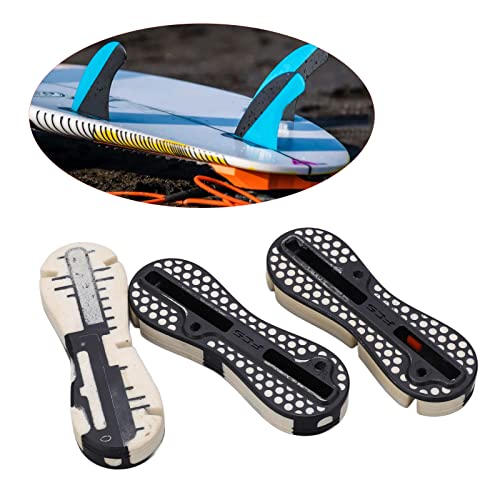 Caixa de aleta de prancha de surf, fácil de instalar material de pvc leme de cauda slot caixas de al