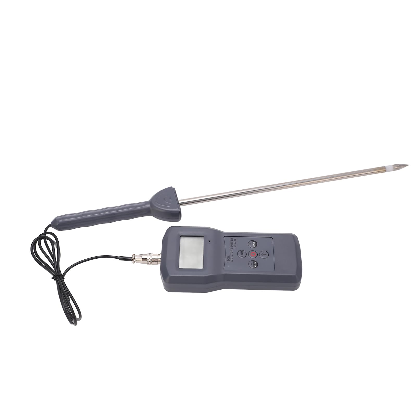 Qcwwy PH-Wasserfeuchtigkeitsmesser, Luftfeuchtigkeitsmesser, Schnelle Feuchtigkeitsmessung, Bodenwassergehaltstester mit Hintergrundbeleuchtetem LCD-Display für Wissenschaftliche Experimente in der