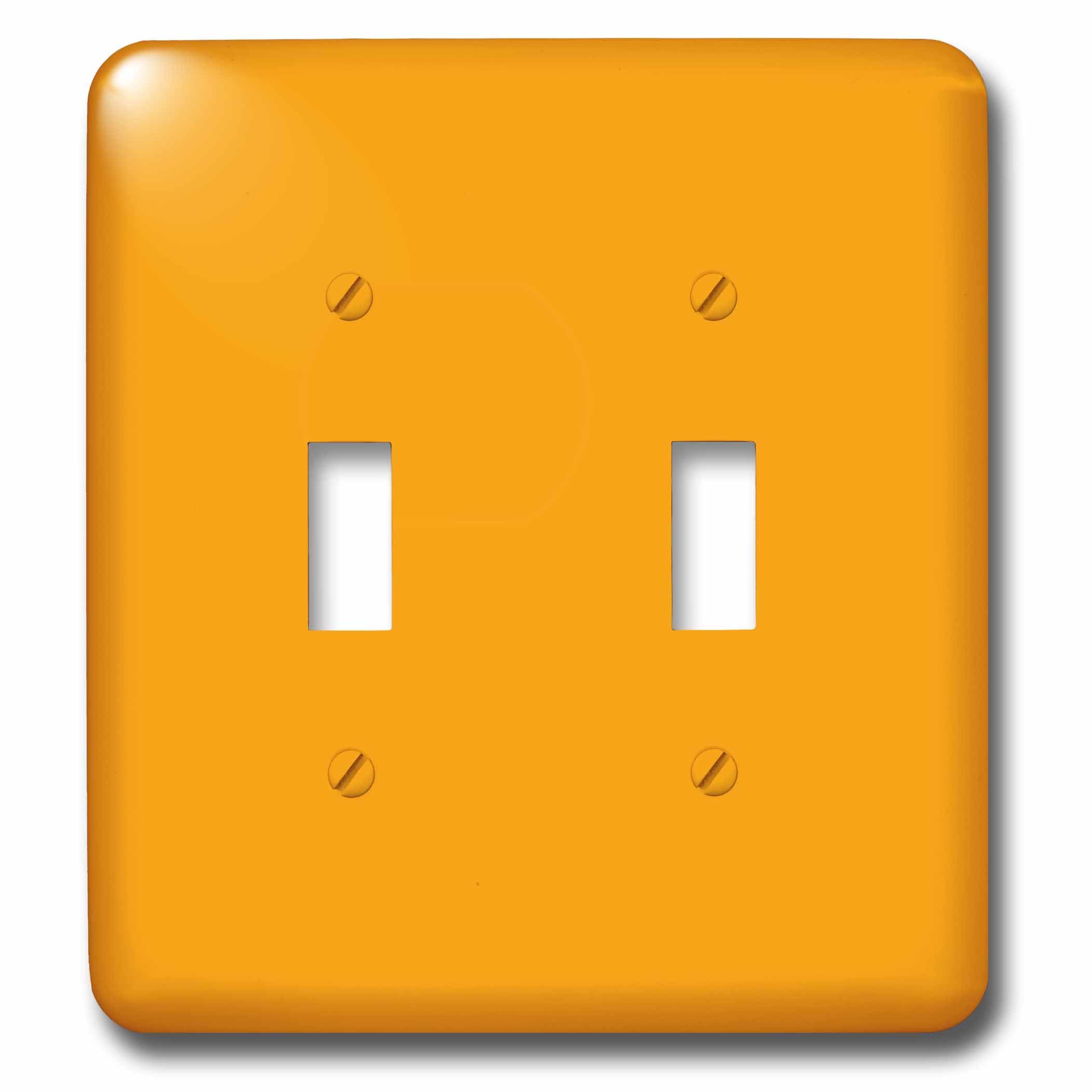 Interrupteur à bascule double Orange haut de gamme 3dRose Lsp_38454_2 au design épuré