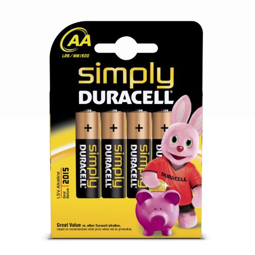 Duracell DUR002241 Non Rechargeable Battery – Non Rechargeable Batteries (Alkaline CYLI NDRICAL, AA, Black, Gold)