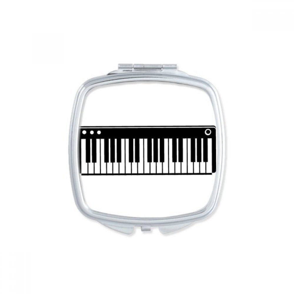 Miroir compact guitare néon multicolore accessoire de maquillage carré