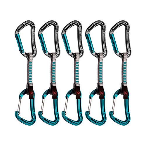Mammut 5er Pack Bionic Express Sets Basalt/Aqua Straight Gate/Wire Gate 10 cm