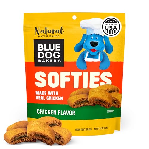 Image of Blue Dog Bakery, Softies Chicken Chewy, Medium Dog Treats 10oz 1pk | Soft & Chewy Oven-Baked Dog Treat Chews, Made with Real Chicken & Other Real Premium Wholesome Ingredients in the USA