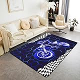 Design accrocheur: ce tapis de 100x150 cm arbore un design unique, coloré et aux motifs ludiques, qui fait une déclaration audacieuse à chaque étage et espace qu’il couvre. Nos tapis de conception variée sont le cadeau parfait pour la famille, les amis, les collègues, les parents, les enfants, la fête des mères, Halloween, Thanksgiving, Noël et le nouvel an.