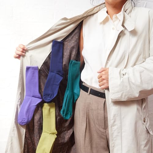 Women's Thin-Ribbed Cotton Socks Breeze Women Mid Calf Crew Sock Stripes Sheer Casual Socks4