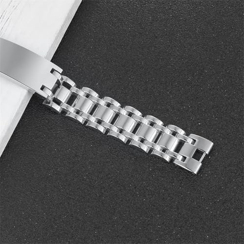 Stainless Steel Medical ID Bracelet for Men & Women - Custom Engraved Medical Alert ID Bracelet for Men & Women - Essential Health Information Wristband - Emergency Safety Accessory2