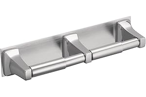 Moen Donner Chrome Commercial In-Line Double Roll Toilet Paper Holder Wall Mount, R5580
