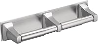 Moen R5580 Donner Chrome Double Roll Toilet Paper Holder Wall Mount - Commercial Spring-Loaded, Easy Install