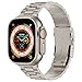 Wolait Titanium Band Compatible withÂ Apple Watch Ultra Band 49mm 45mm 44mm 42mm, Genuine Titanium iWatch Band with Double Button ClaspÂ for Women Men-Titanium