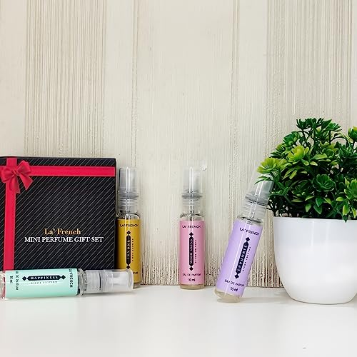 Image of La French Niche Edition Luxury Perfume Gift Set 4x10 ML | Extra Long Lasting Fragrance Scent | Euphoria | Mood Swing | Happiness | Invoke | Gift Set for Men & Women