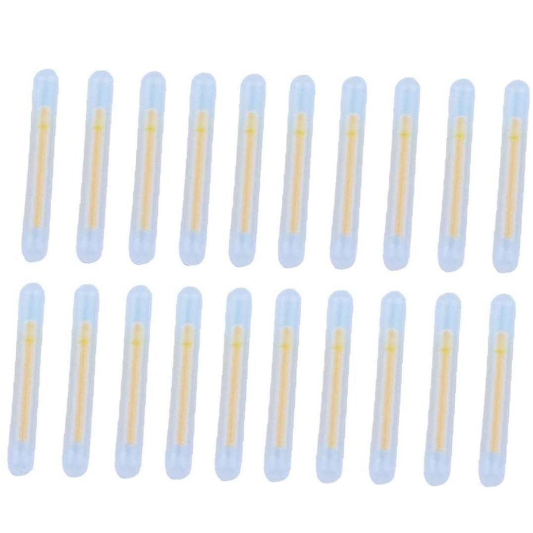 Zonster 20pcs Light Night Float Rod Lights Dark Stick Useful Fishing Fluorescent Lightstick, Transparent, 25x3.0mm