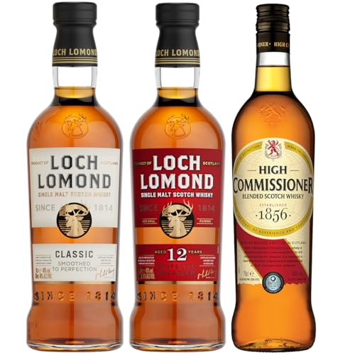 ロッホローモンド蒸溜所 2本 + 1本 飲み比べセット ロッホローモンド 12年 クラシック ハイコミッショナー シングルモルト ブレンデッド ウイスキー ハイランド 詰め合わせのサムネイル